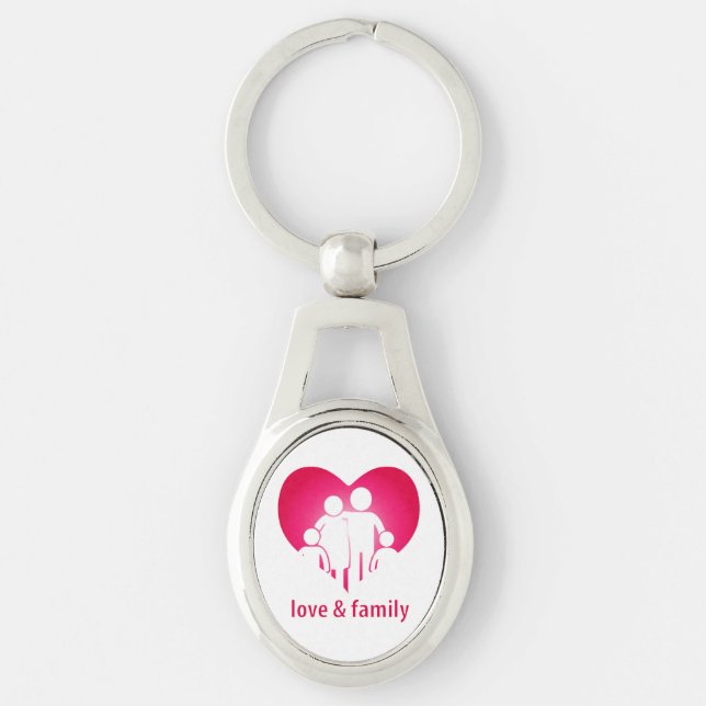 Love and family key ring (Front)