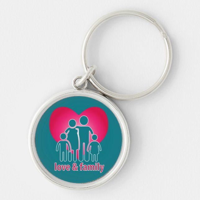 Love and family key ring (Front)