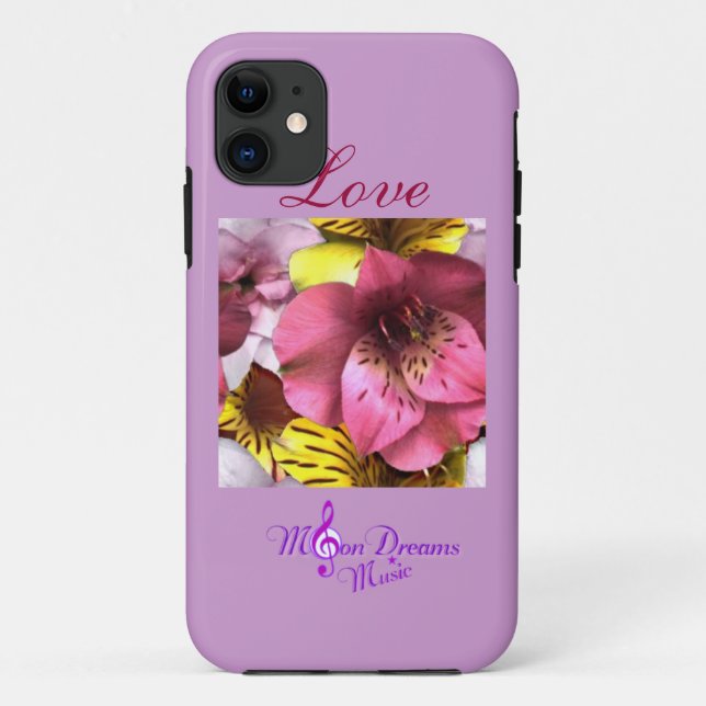 Love and Flowers Tough Xtreme iphone 5 Case (Back)