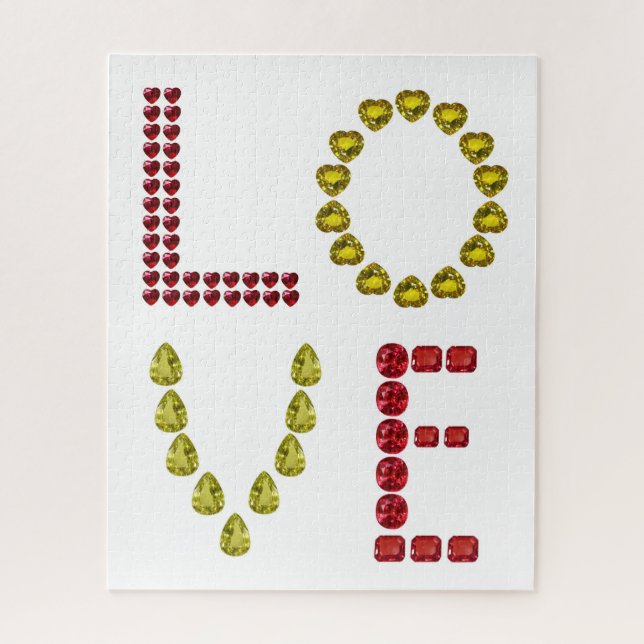 Love and Gemstone Lovers Puzzle (Vertical)