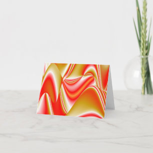Love and Gold Abstract 3D Rainbowart Card