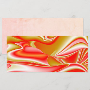 Love and Gold Abstract 3D Rainbowart Card