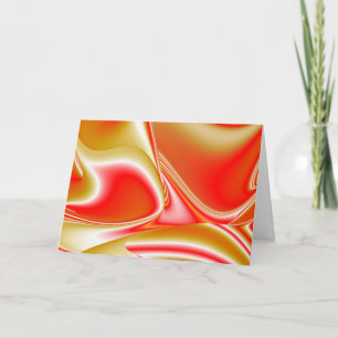 Love and Gold Abstract 3D Rainbowart Card