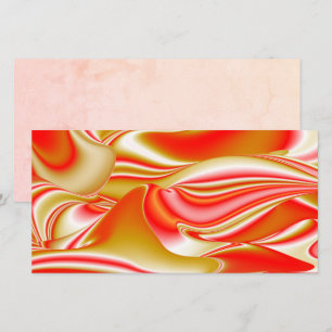 Love and Gold Abstract 3D Rainbowart Card