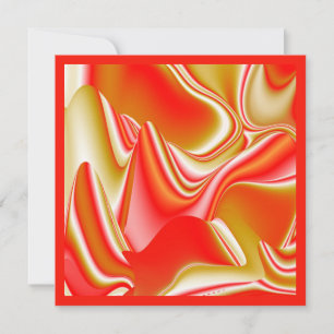 Love and Gold Abstract 3D Rainbowart Card