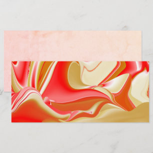Love and Gold Abstract 3D Rainbowart Card