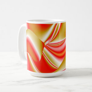 Love and Gold Abstract 3D Rainbowart Coffee Mug