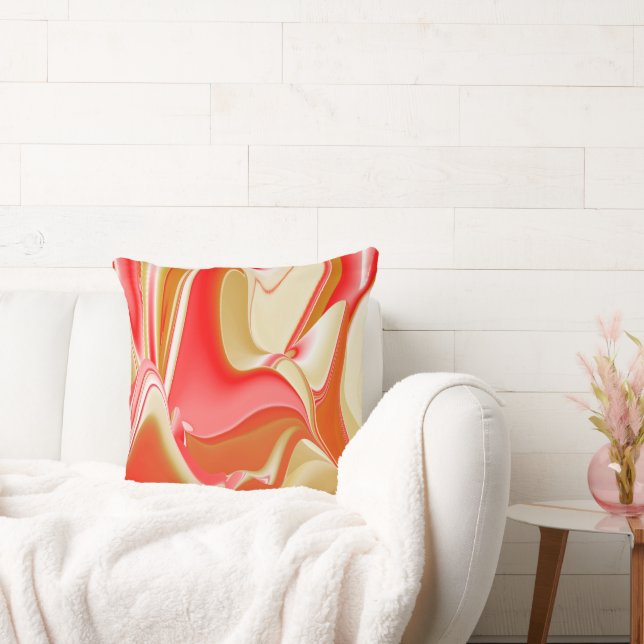Love and Gold Abstract 3D Rainbowart Cushion (Couch)