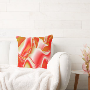 Love and Gold Abstract 3D Rainbowart Cushion
