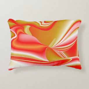 Love and Gold Abstract 3D Rainbowart Decorative Cushion