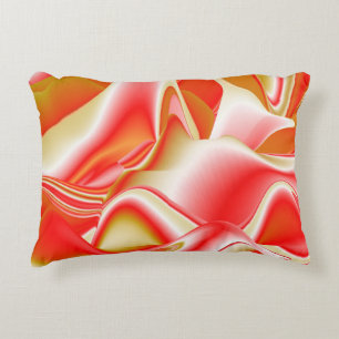 Love and Gold Abstract 3D Rainbowart Decorative Cushion