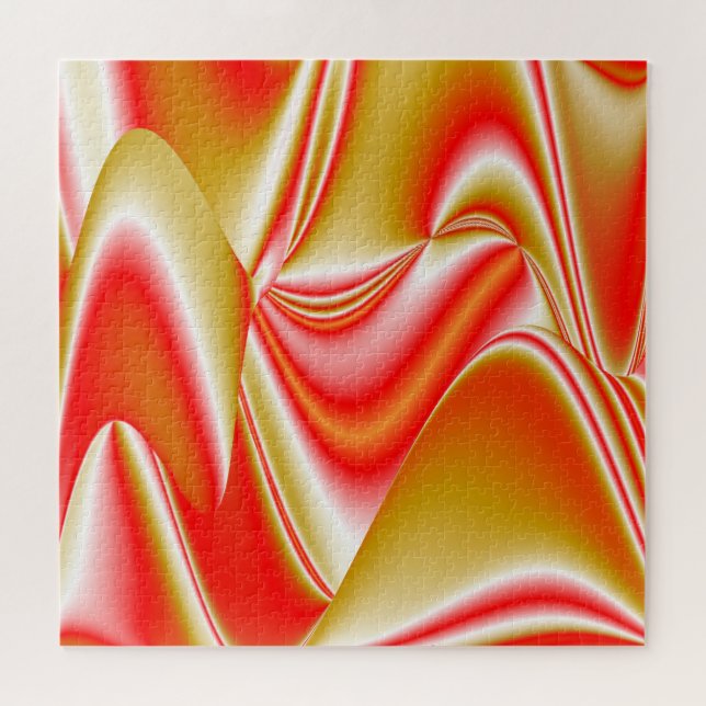 Love and Gold Abstract 3D Rainbowart Jigsaw Puzzle (Horizontal)