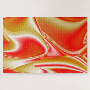 Love and Gold Abstract 3D Rainbowart Jigsaw Puzzle