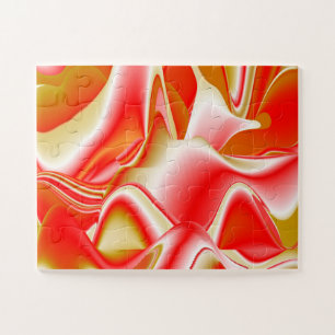 Love and Gold Abstract 3D Rainbowart Jigsaw Puzzle