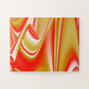 Love and Gold Abstract 3D Rainbowart Jigsaw Puzzle