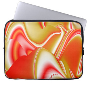 Love and Gold Abstract 3D Rainbowart Laptop Sleeve