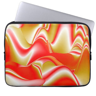 Love and Gold Abstract 3D Rainbowart Laptop Sleeve