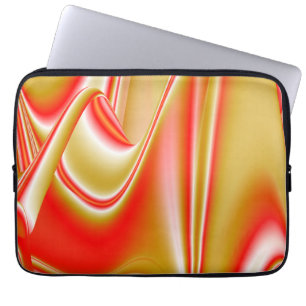 Love and Gold Abstract 3D Rainbowart Laptop Sleeve