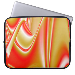 Love and Gold Abstract 3D Rainbowart Laptop Sleeve