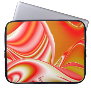 Love and Gold Abstract 3D Rainbowart Laptop Sleeve