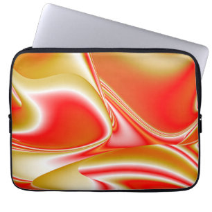 Love and Gold Abstract 3D Rainbowart Laptop Sleeve