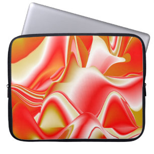 Love and Gold Abstract 3D Rainbowart Laptop Sleeve
