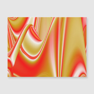 Love and Gold Abstract 3D Rainbowart Magnetic Card
