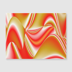 Love and Gold Abstract 3D Rainbowart Magnetic Card