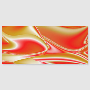 Love and Gold Abstract 3D Rainbowart Magnetic Card