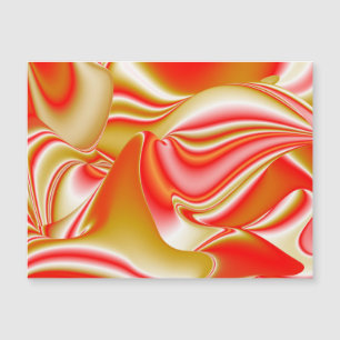 Love and Gold Abstract 3D Rainbowart Magnetic Card