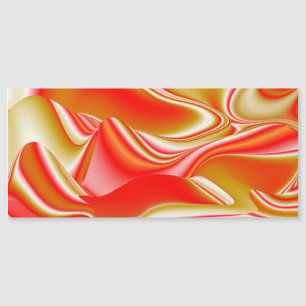 Love and Gold Abstract 3D Rainbowart Magnetic Card