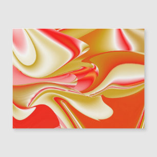 Love and Gold Abstract 3D Rainbowart Magnetic Card
