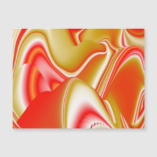 Love and Gold Abstract 3D Rainbowart Magnetic Card