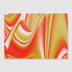 Love and Gold Abstract 3D Rainbowart Magnetic Card