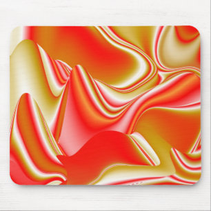 Love and Gold Abstract 3D Rainbowart Mouse Pad