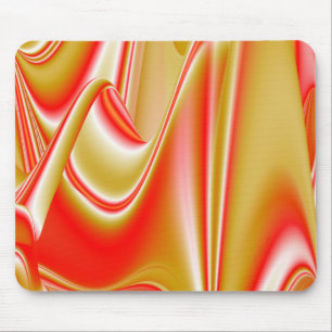 Love and Gold Abstract 3D Rainbowart Mouse Pad