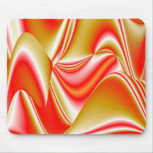 Love and Gold Abstract 3D Rainbowart Mouse Pad