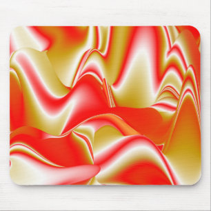 Love and Gold Abstract 3D Rainbowart Mouse Pad