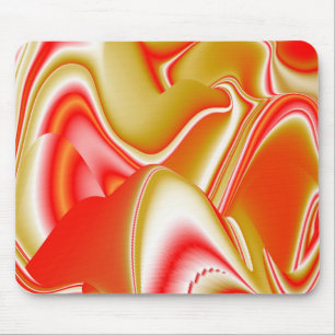 Love and Gold Abstract 3D Rainbowart Mouse Pad