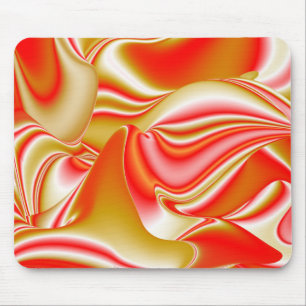 Love and Gold Abstract 3D Rainbowart Mouse Pad