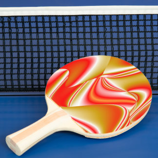 Love and Gold Abstract 3D Rainbowart Ping Pong Paddle