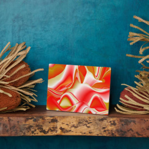 Love and Gold Abstract 3D Rainbowart Plaque
