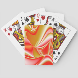 Love and Gold Abstract 3D Rainbowart Playing Cards