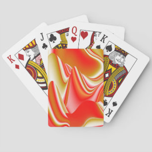 Love and Gold Abstract 3D Rainbowart Playing Cards