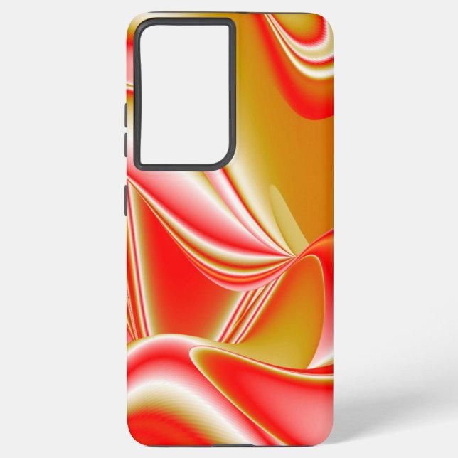 Love and Gold Abstract 3D Rainbowart Samsung Galaxy S21+ Case (Back)