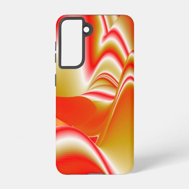 Love and Gold Abstract 3D Rainbowart Samsung Galaxy S21 Case (Back)