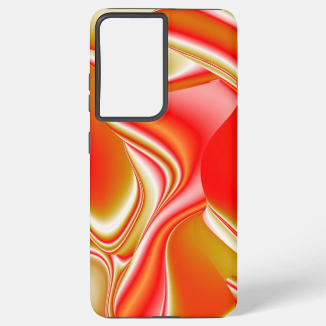 Love and Gold Abstract 3D Rainbowart Samsung Galaxy S21+ Case (Back)