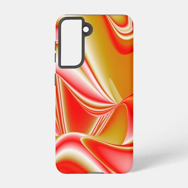 Love and Gold Abstract 3D Rainbowart Samsung Galaxy S21 Case (Back)