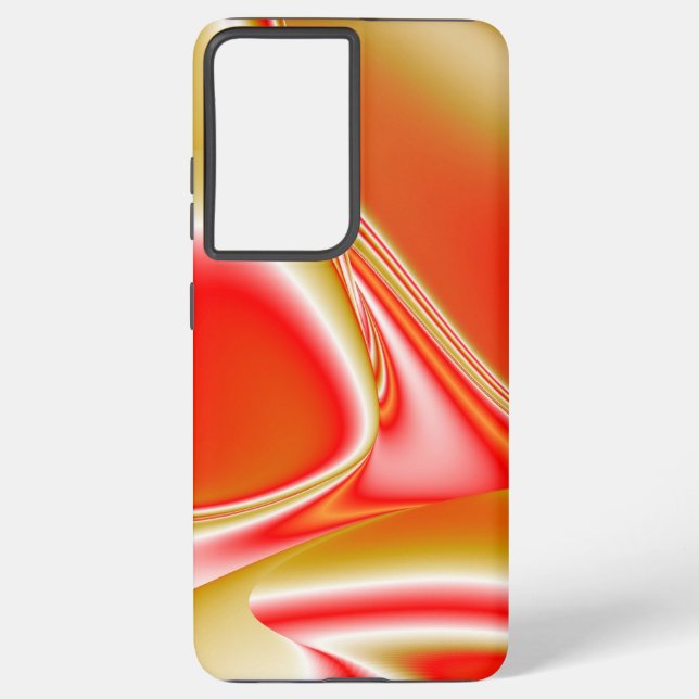 Love and Gold Abstract 3D Rainbowart Samsung Galaxy S21 Ultra Case (Back)