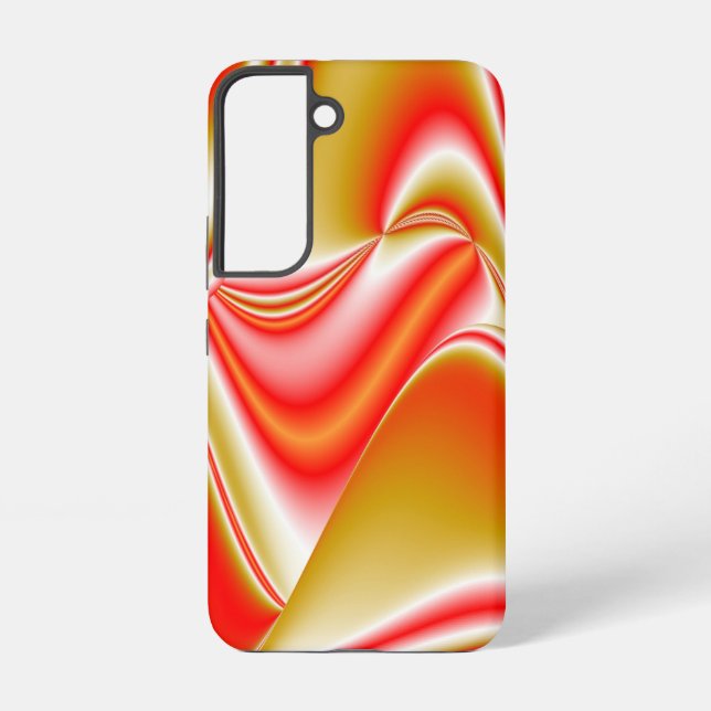 Love and Gold Abstract 3D Rainbowart Samsung Galaxy S22 Case (Back)